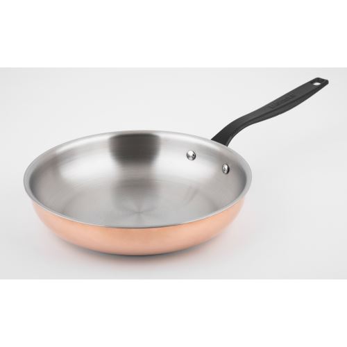 Poêle cuivre inox à poignée fixe Série Prestige 24 cm Qualité Pro