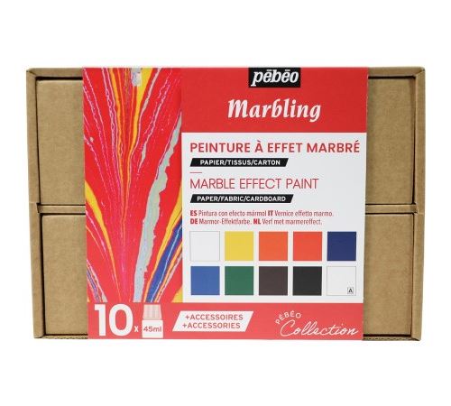 Coffret Collection Pébéo - Peinture Marbling
