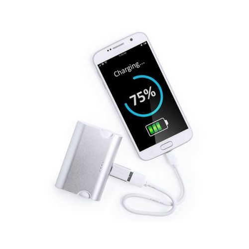 Power Bank avec Écouteurs Bluetooth 145950 - Argenté