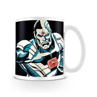 Justice League - Mug officiel Cyborg (Taille unique) (Blanc / noir) - UTNS5030 - 1