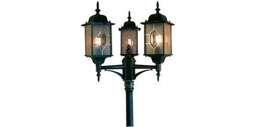 Lampadaire extérieur Konstsmide Milano 75 W noir,argent 2.3 m