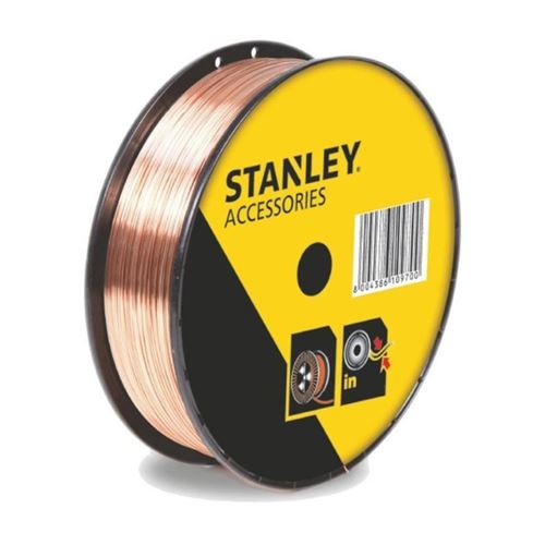 Bobine de fil d'acier fourr&eacute; No Gaz &oslash;0.9 mm bobine &oslash;100 mm Stanley