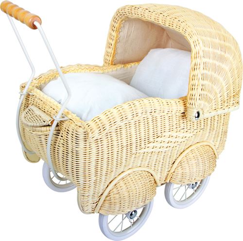 Landau en osier tresse