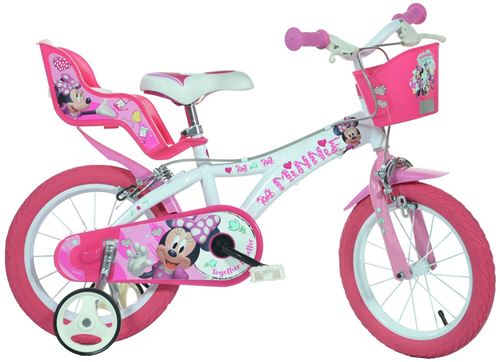 Dino Disney Minnie Mouse 16 pouces 27 cm Fille Frein à serrer Blanc/Rose