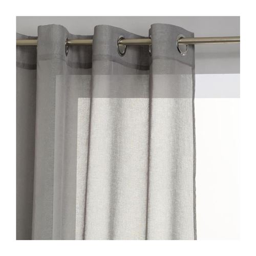 Rideau Voilage Etamine 140x240cm Gris