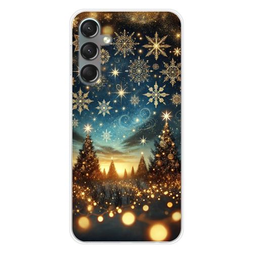 Coque en silicone imprimée compatible Samsung Galaxy A24 4G NO Magie de Noël