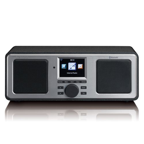 Lenco Dir-150 Radio Internet Avec Fm Et Bluetooth Télécommande Adaptateur Secteur Noir