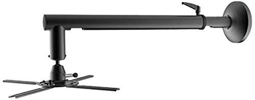 Techly ICA-PM 1603M Mur Noir support pour projecteurs - Supports pour projecteurs (Mur, 26 kg, 67 cm, 90 cm, 360°, -20-20°)