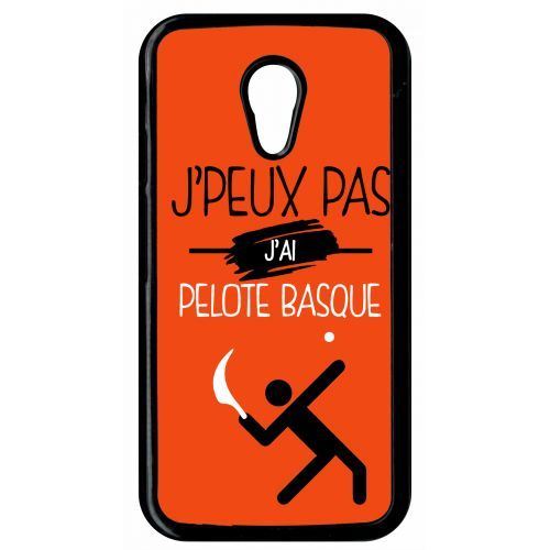 Coque j peux pas j ai pelote basque 5 compatible motorola moto g2 transparent