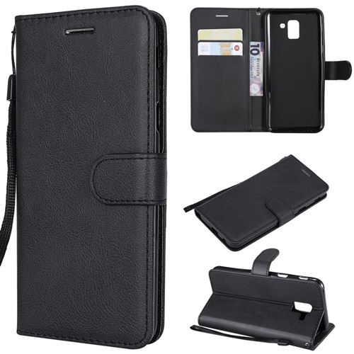 Etui en PU noir pour votre Samsung Galaxy J6 (2018)
