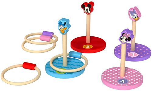 Disney anneau lance Mickey Mouse junior 14,5 cm bois 8 pièces