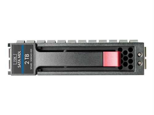 HPE Midline - Vaste schijf - 2 TB - hot-swap (verwisselbaar zonder uitschakelen) - 3.5 - SATA 3Gb/s - 7200 tpm