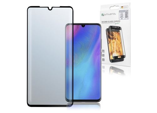 Protecteur d'Écran Huawei P30 4smarts Curved Glass - Noir