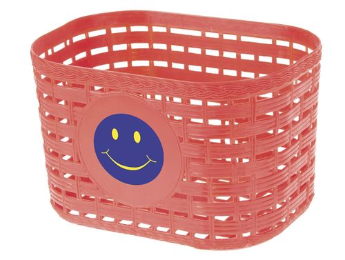 M-Wave panier de vélo smiley junior 3.5 litres rouge