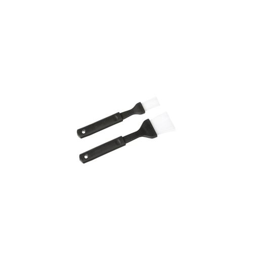 Lot de 2 pinceaux pour barbecue - Plastique - Noir
