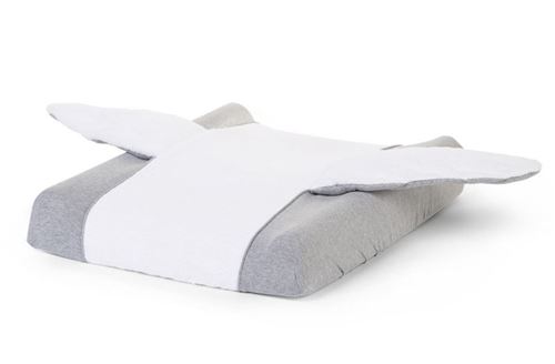 Childhome taie d'oreiller Angel 70 x 50 cm gris/blanc