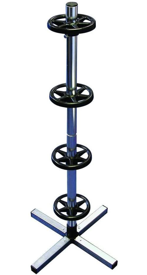 Carpoint arbre à jante avec couvercle 101 cm aluminium noir/argent