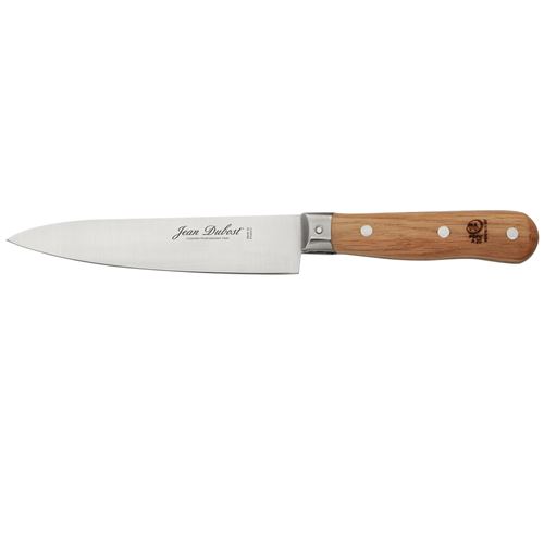 Couteau cuisine 1920 chêne lame 15cm - Jean Dubost - Beige - Acier