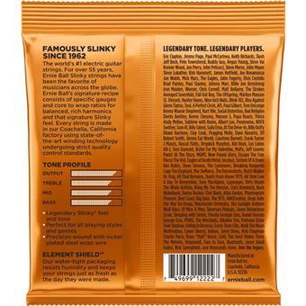 Jeu de cordes guitare électrique Ernie Ball P02222 Hybrid Slinky 9-46