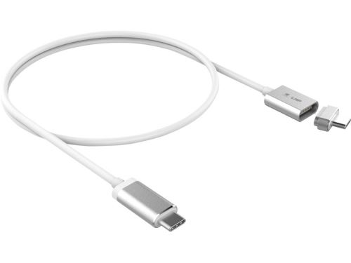 Connectique Câble & adaptateur USB / FireWire LMP Câble de charge magnétique USB-C vers USB-C 1,8 m argent