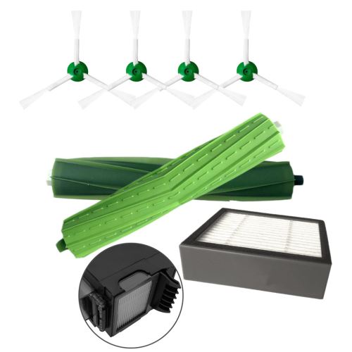 Side Brosse et filtres Hepa et pour Brosse Core i7 iRobot Roomba + Core i7 / Core i7 plus E5 E6 E7