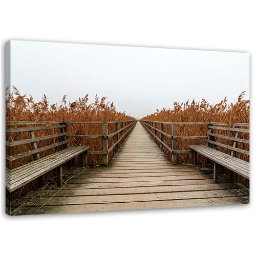 Tableau sur toile Image Cadre moderne Canevas Long pont 90x60