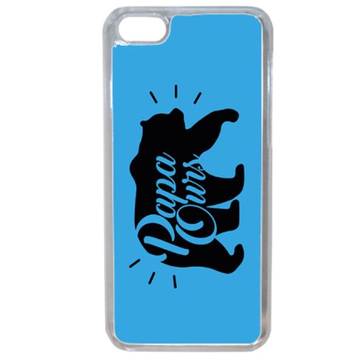 Coque Papa Ours Fond Bleu Compatible Iphone 7 Transparent