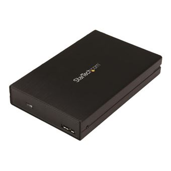 StarTech.com Boîtier USB 3.1 (10 Gb/s) pour disque dur / SSD SATA de 2,5&quot; - USB-A USB-C - Pour disques de 5 à 15 mm en hauteur - Boitier externe - 2.5&quot; - SATA 6Gb/s - USB 3.1 (Gen 2) - noir - 1