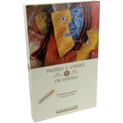 Pastels &agrave; l'huile assortiment Universels de 72 pi&egrave;ces
