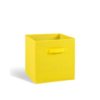 Compo Tiroir De Rangement Tissu Jaune 27x27x28 Cm Achat Prix