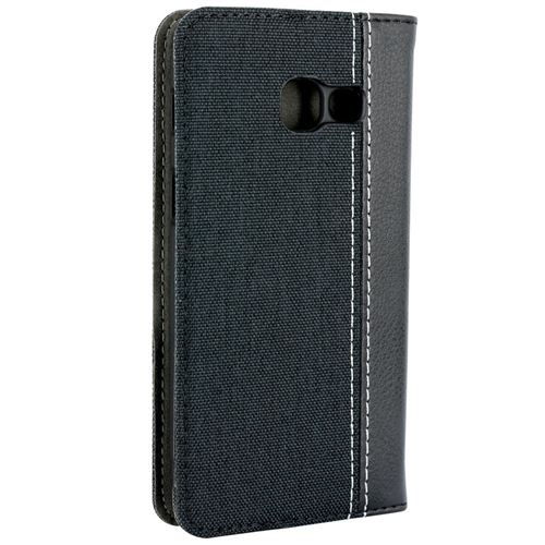 Etui folio Denim II pour Galaxy A5 2017 - Noir MOOOV®