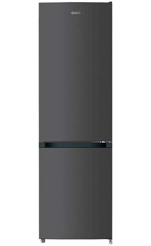 CHiQ Réfrigérateur congélateur bas - FBM250NE4 - 250L (180 + 70) - Froid ventilé - Acier inoxydable - A+