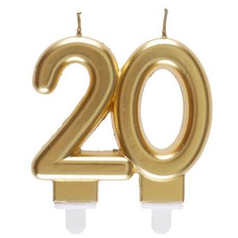Bougie Doree Metallisee ans Pour Decoration Gateau D Anniversaire X1 Ref 6930 Achat Prix Fnac
