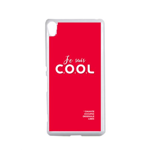 Coque Je Suis Cool Chiante Occupe Originale Libre Compatible Sony Xperia Xa Transparent