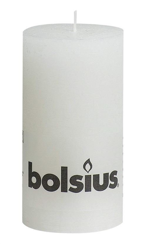 Rustique 103867590302 Bougie pilier, Cire de paraffine, blanc