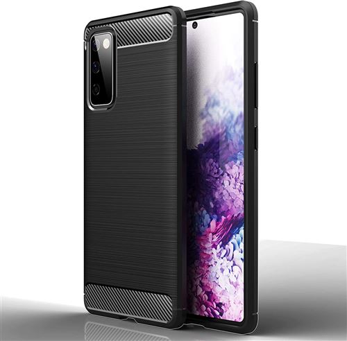 Coque de protection pour Samsung Galaxy S20 FE Fibre de Carbone Noir