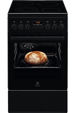 Electrolux EKR524200K - Cuisinière - pose libre - largeur : 50 cm - profondeur : 60 cm - hauteur : 85.8 cm - avec système auto-nettoyant - noir