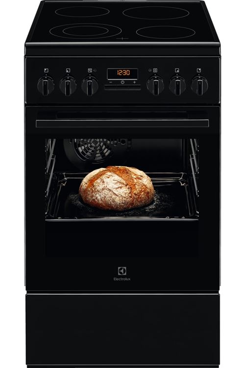 Electrolux Ekr524200K - Cuisinière - Pose Libre - Largeur : 50 Cm - Profondeur : 60 Cm - Hauteur : 85.8 Cm - Avec Système Auto-Nettoyant - Noir