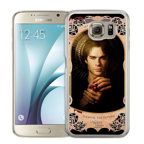 Coque pour Samsung Galaxy S6 Edge vampire diaries damon