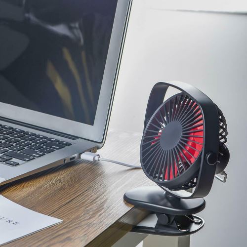 Ventilateur De Bureau Mini USB Rechargeable - Sans Pales, Silencieux, Portable, Pour Étudiant, Bureau, Voyage (Couleurs : Jaune, Vert, Bleu, Rose)