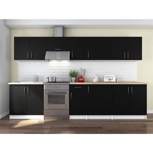 OBI Cuisine complete L 320 cm - Noir mat