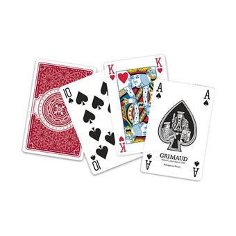 Jeu de 54 cartes à jouer classiques belote, bridge, rami, poker