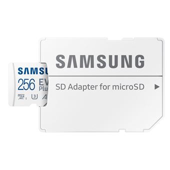 Carte Memoire Micro SDXC SAMSUNG EVO PLUS 2021 version 256 Go U3 A2 V30 MB MC256KA Carte memoire micro SD Achat prix fnac