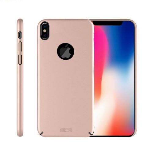 Iphone X / Xs Coque Protection Plastique Coque Protection Plastique Bouclier Arrière Doré Als80369