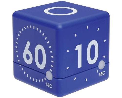 TFA Dostmann CUBE Minuteur bleu numérique - vue 1