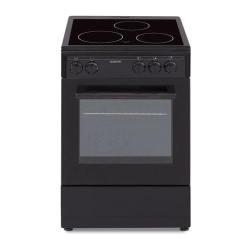 Oceanic CV5050B8 - Cuisinière - pose libre - largeur : 49.8 cm - profondeur : 54.7 cm - hauteur : 86 cm - classe A - noir