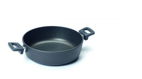 Woll nowo induction line 828il cocotte en fonte 28 cm 8 cm 4,5 l et 2 poignées latérales