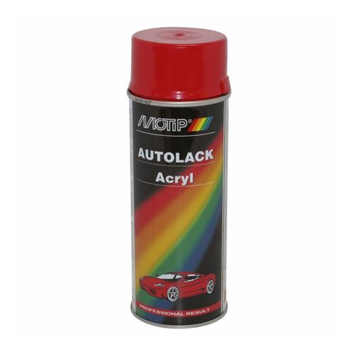 Bombe de peinture motip pro acrylique brillant rouge ferrari spray 400ml (41750)
