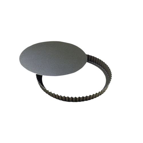 Moule métal anti-adhérent - Tourtière ronde fond mobile 24 cm