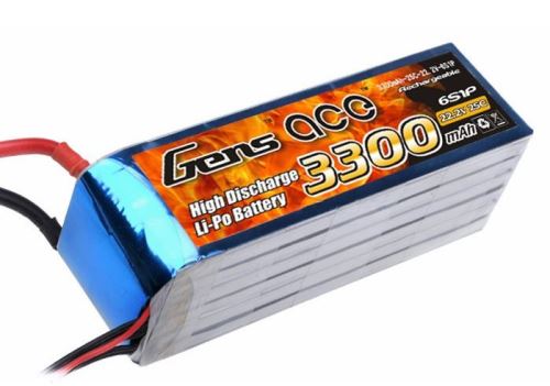 Gens ace 3300mAh 22.2V 25C 6S Lipo